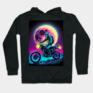 Cyber Monkey Riding Dirt Bike Hoodie